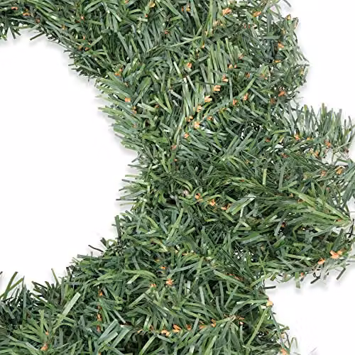 Pelle & Sol Green Artificial Leaves Round Christmas Wreath, Diameter: 40 cm – 4