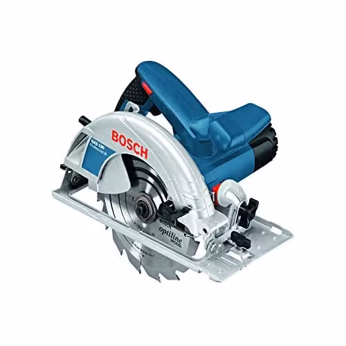 Bosch Professional GKS 190 Blue Hand Held Circular Saw with 190 mm Blade and 1,400 W Rated Input Power – 1