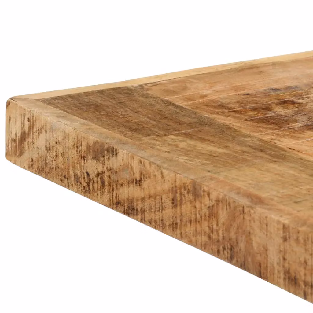 Berkfield Home Rectangular Dining Table in Brown Solid Mango Wood, W/D/H: 140 x 70 x 75 cm – 3