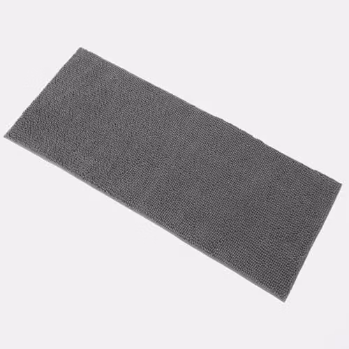 OHS Non-Slip Chenille Bath Mat in Anthracite Grey, W/D/H: 45 x 110 cm – 3