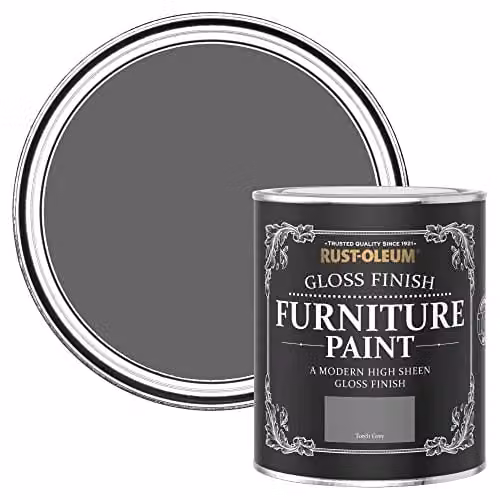 Rust-Oleum Grey Water-Based Gloss Furniture and Wood Paint, 0.75 l – 1