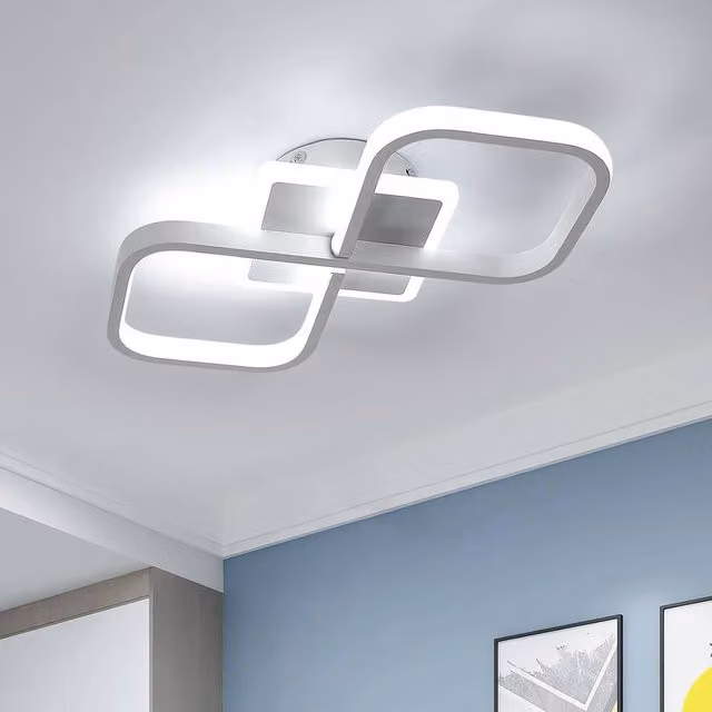 Goeco Modern Square LED Ceiling Light, 36 W, White, 6500 K Cool White – 1
