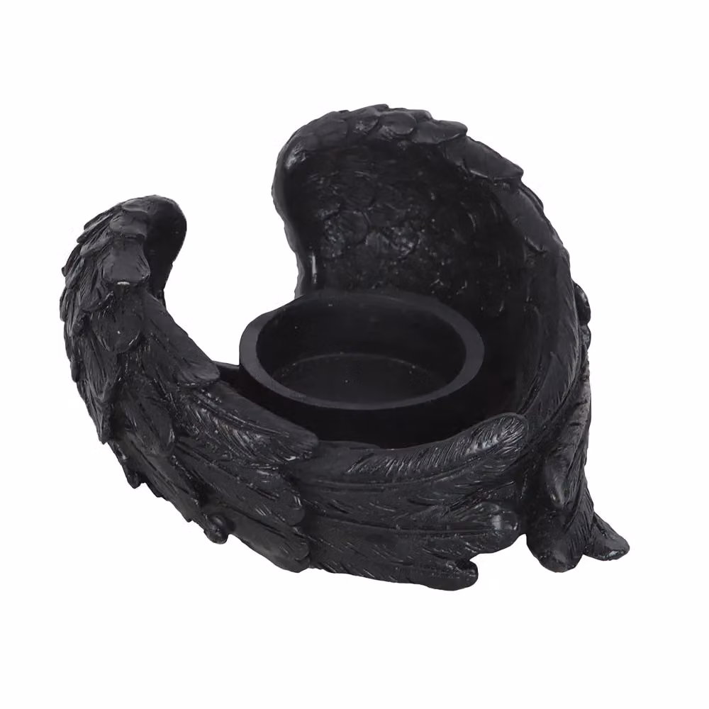 Something Different Raven Wings Tea Light Holder in Black – 2