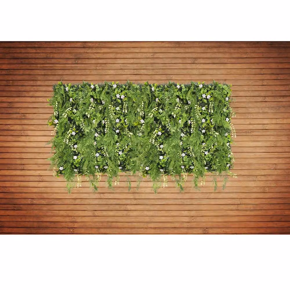 Evervine Ark Mat Realistic Artificial Plant Living Wall Panel, Green, W/H: 100 x 100 cm – 8