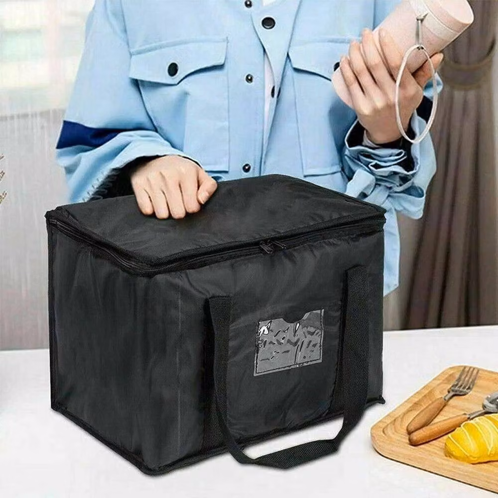Kelvenix 28L Portable Large Food Delivery Bag in Black – 5