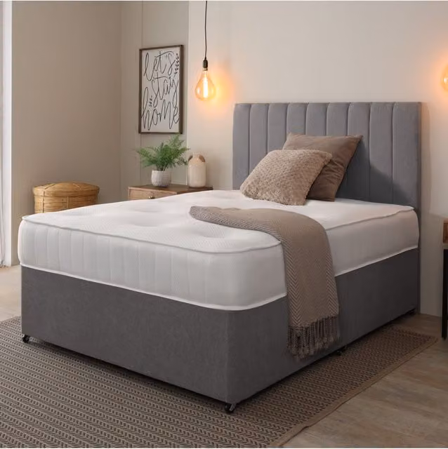 Starlight Beds Sleep Warmer Premium Hybrid Mattress in White, EU Double, Depth: 20 cm, W/D/H: 140 x 200 x 20 cm – 1