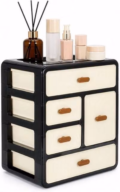 Kelvenix Multi-Drawer Desktop Organizer in Black