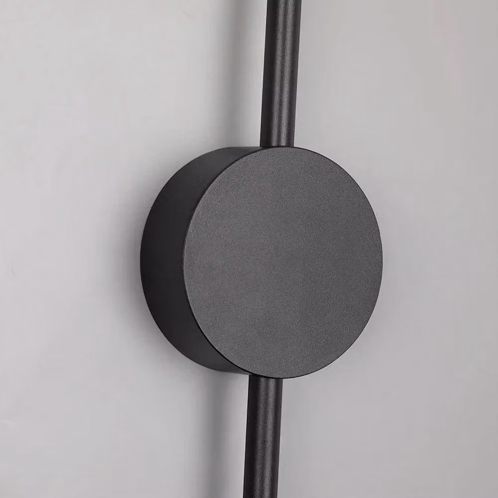 VOGREX Black Modern LED Exterior Wall Light, Dimmable Up and Down IP65 Metal Sconce for Garden and Terrace – 6