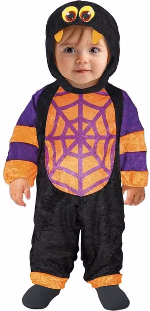 Fiestas Guirca Baby Spider Costume Set in Black and Multicolour