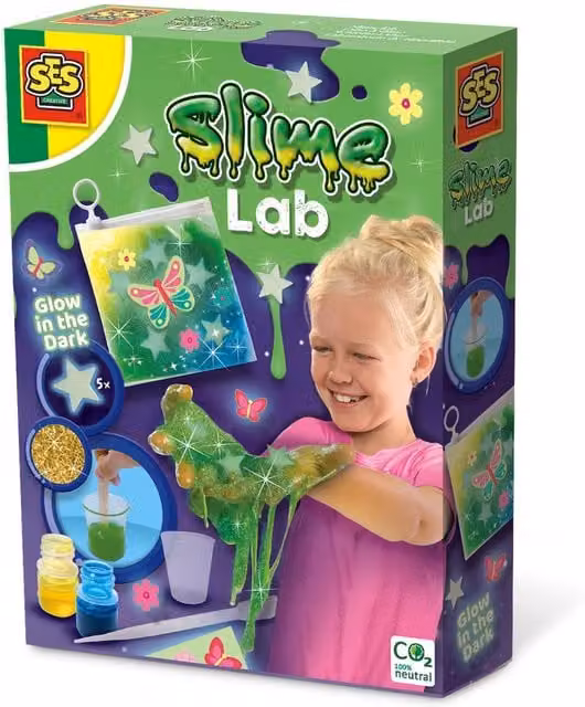 SES Slime Lab Glow in the Dark Green Sensory Creative Kit