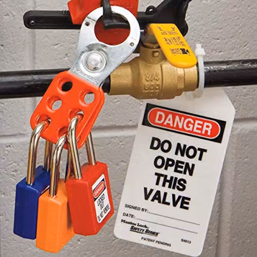 Master Lock Red Zenex Thermoplastic Safety Padlock with Stainless Steel Shackle – 2