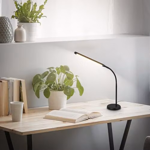 Briloner Modern Dimmable LED Table Lamp in Black, Adjustable Warm White Task Light, W/D/H: 13 x 13 x 72.5 cm – 3