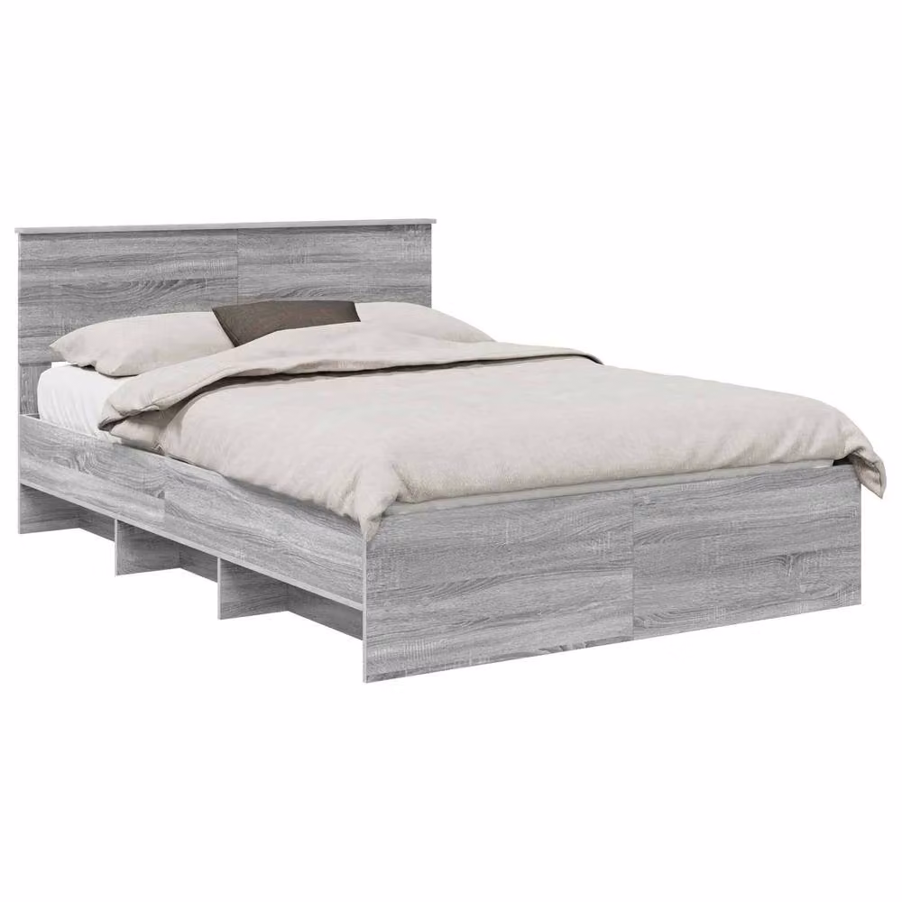 Berkfield Home Grey Sonoma Bed Frame in Engineered Wood, 160 x 200 cm – 2