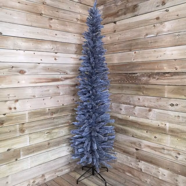 E-Stores Direct Grey and Black Modern Artificial Christmas Tree, Height: 240 cm – 1