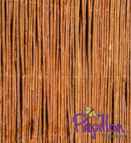 Primrose Natural Willow Garden Privacy Screening Roll, Brown, W: 5 m, H: 1.8 m – 1