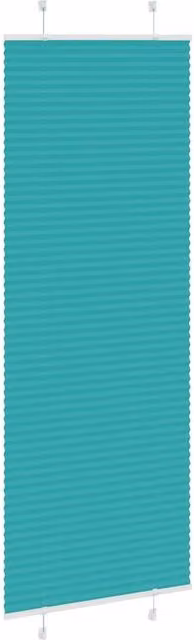 Berkfield Home Single Pleat Petrol Green Polyester Blind, W: 75 cm, H: 200 cm – 1
