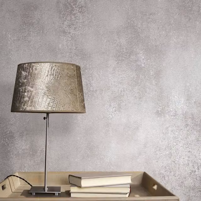 Galerie Industrial Effects Painted Concrete Look Wallpaper in Grey Brown