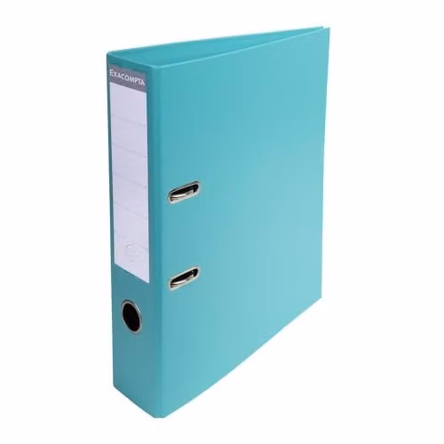 Exacompta Prem'Touch PVC Lever Arch File for A4 Documents, 2 Rings, Light Green, Spine Width: 7 cm, W/D/H: 32 x 29 x 7 cm