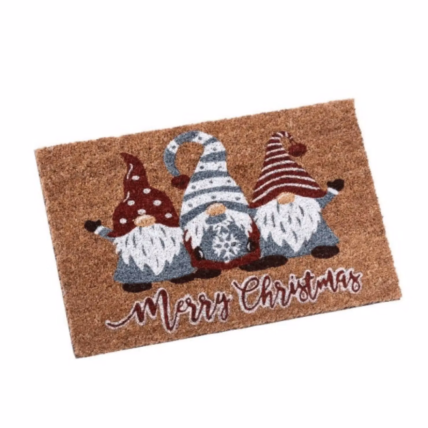 Samuel Alexander Brown Coir Christmas Three Gonks Doormat, W: 60 cm, D: 40 cm – 3