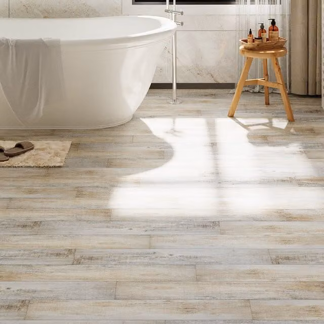 Darphe 36-Piece Self-Adhesive Wood-Look PVC Flooring in Brown