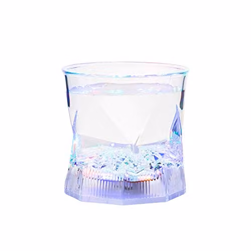 UltraByEasyPeasyStore Liquid Activated LED Reusable Tumbler, Multicolour, 240ml – 2