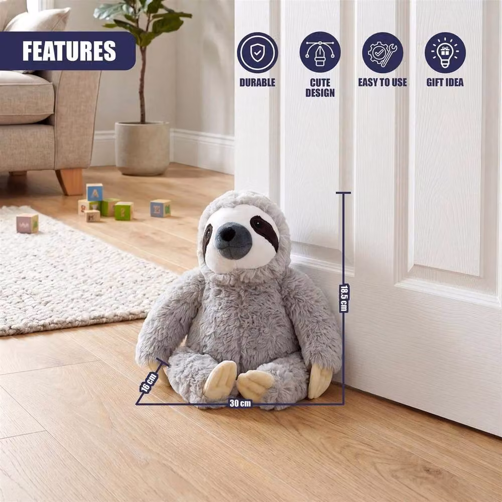 SPETLEK Grey Sand Filled Animal Door Stop W: 30.0 cm, H: 18.5 cm – 2