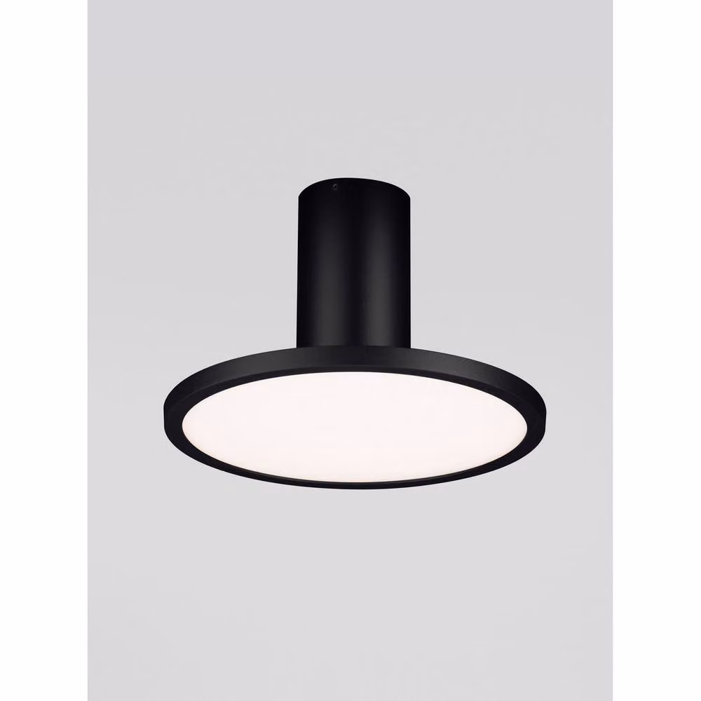 Netlighting Ekei Semi Flush Ceiling Light, Black, 20 cm, 14W LED, 1085lm, 3000K – 3