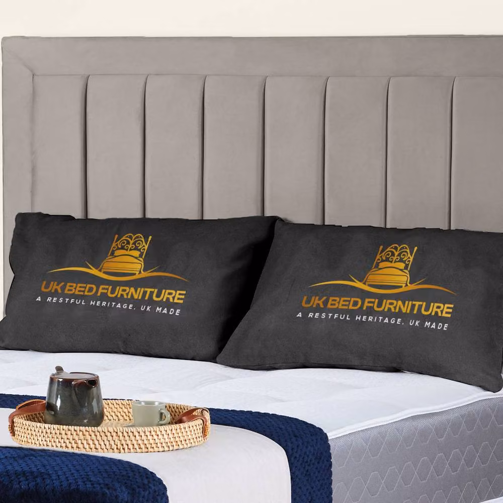 UK Bed Furniture Siarra Ottoman Gas Lift Upholstered Bed in Light Grey, Size: King (180 x 200 cm) – 2
