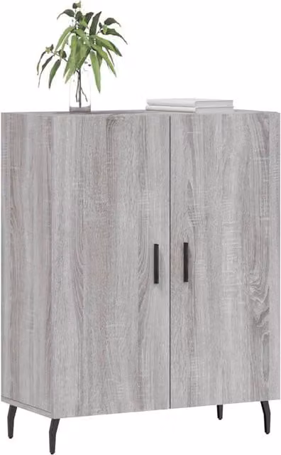 Berkfield Home Grey Sonoma Sideboard in Engineered Wood W/D/H: 69.5 x 34 x 90 cm