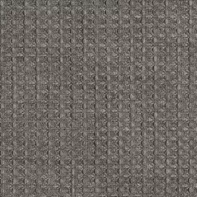 Linda Barker Luxury Waffle Fabric in Grey Pewter