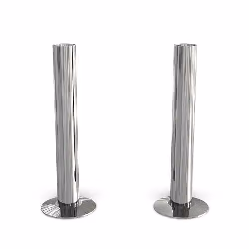 UK Radiators Brass Pipe Sleeves, 2 Pack, Polished Brass, Diameter: 13 mm