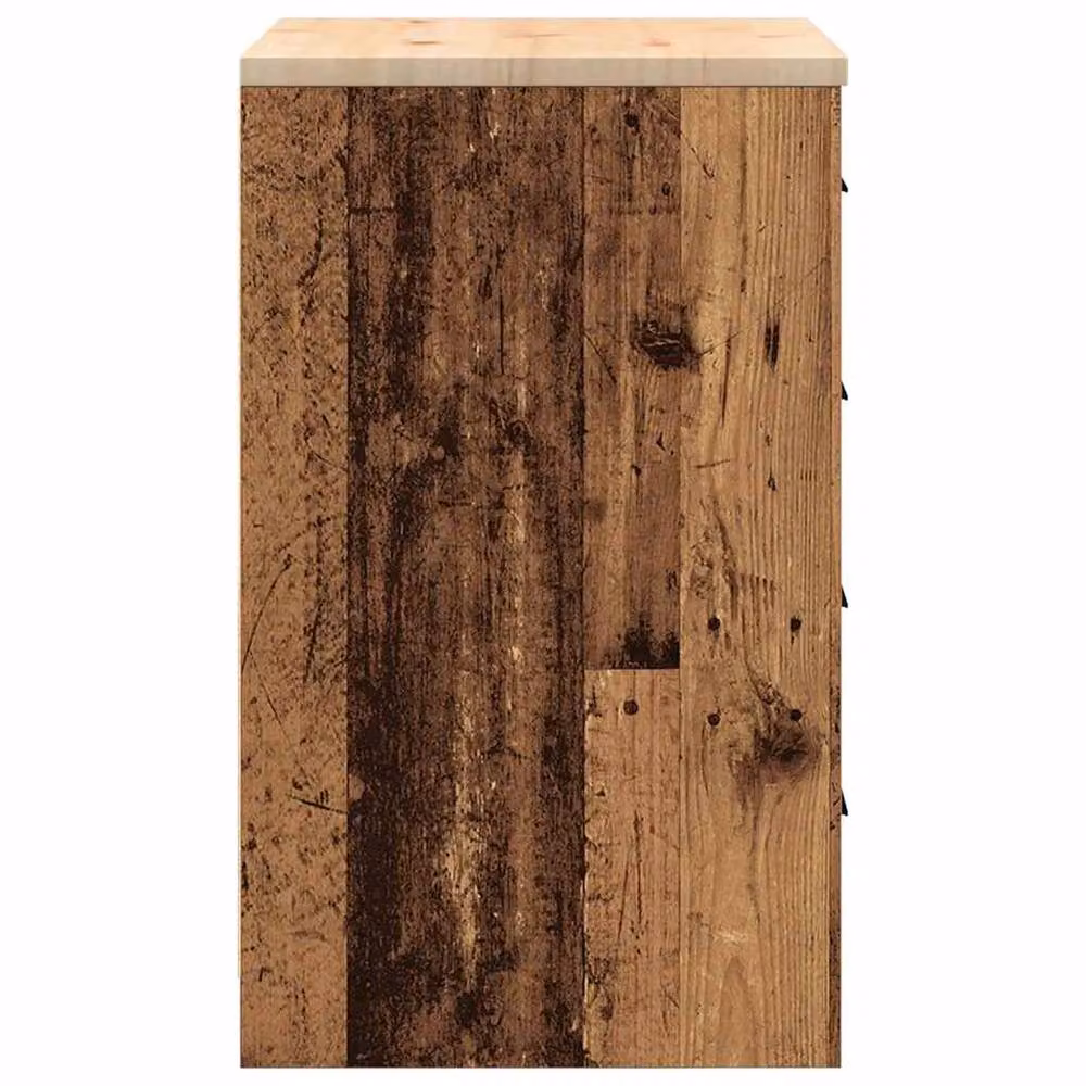 Berkfield Home Garage Storage Cabinet in Brown Solid Wood Pine, W/D/H: 60 x 51 x 85 cm – 5