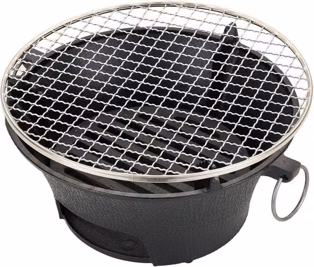EONLION Portable Steel Tabletop Hibachi Charcoal BBQ Grill, Black, Width: 100 cm – 1