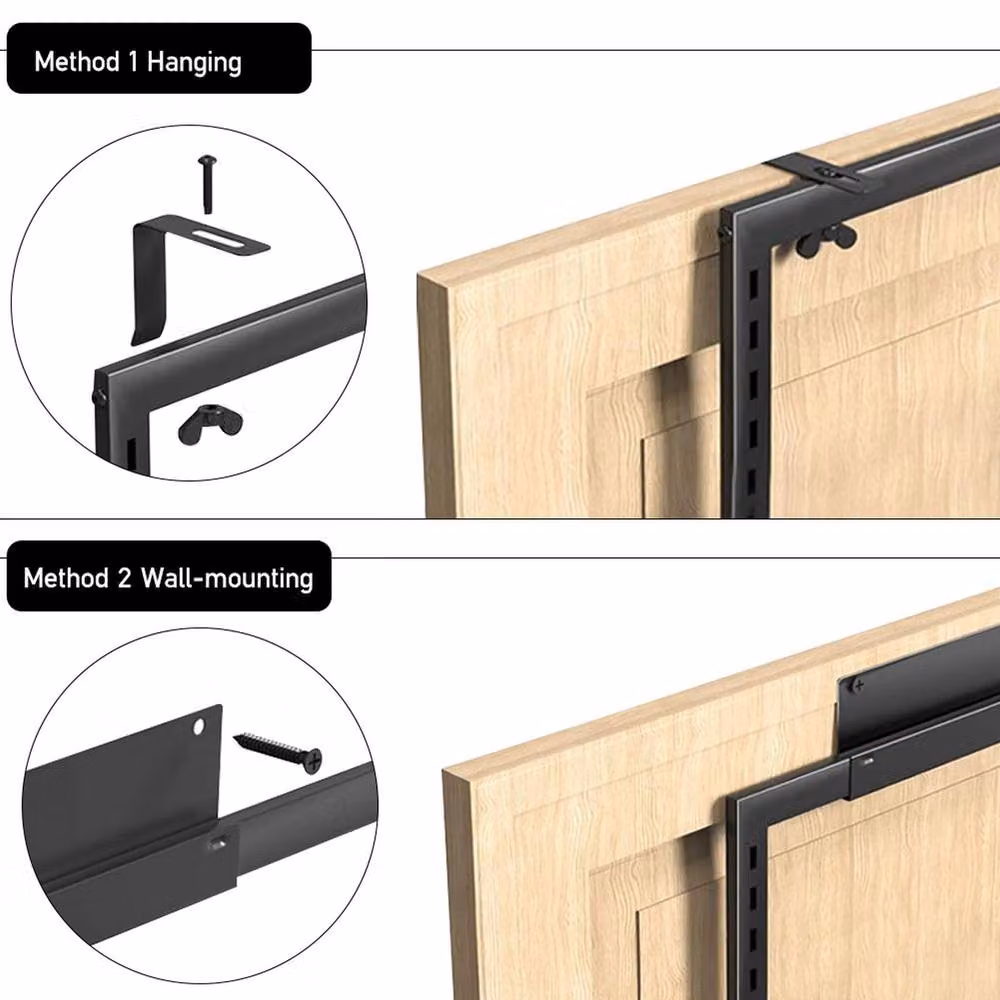 Garden Sanctuary Black Metal Over-the-Door Kitchen Pantry Organiser, W: 43.0 cm, H: 130.0 cm – 6