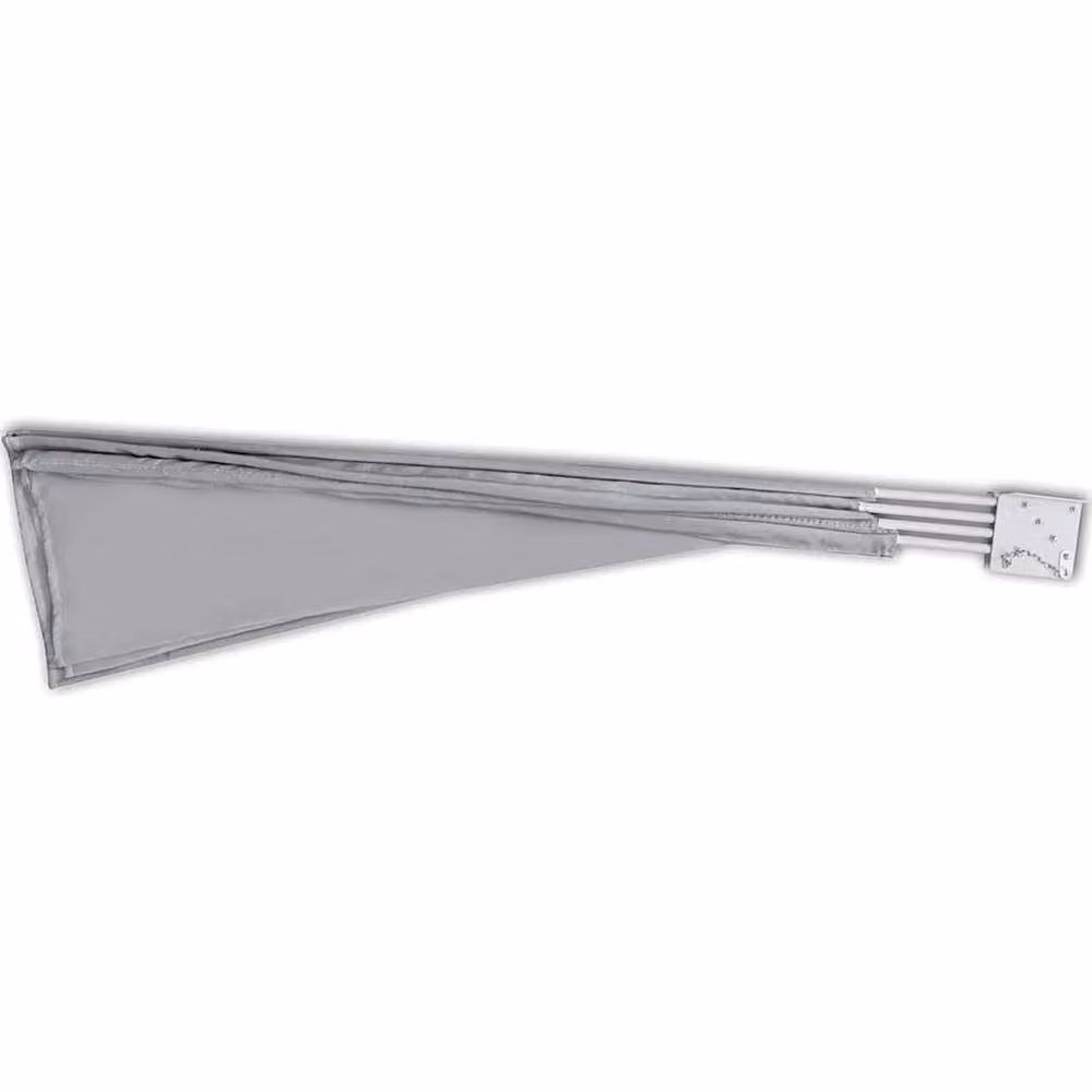 Berkfield Home Durable Collapsible Balcony Side Awning in Grey, W/D/H: 210 x 210 x 210 cm – 4