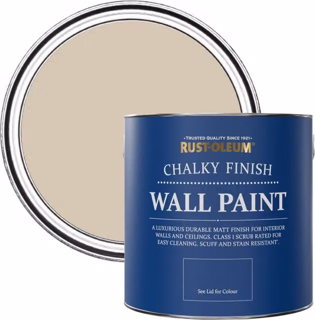 Rust-Oleum Butterscotch Matt Chalk Wall Paint, 2.5L – 1