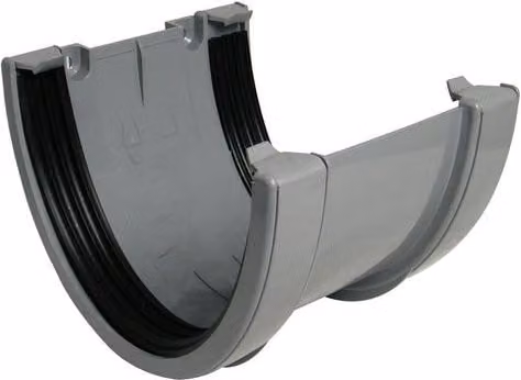 FloPlast Grey Half Round PVC Gutter Union Bracket 170mm