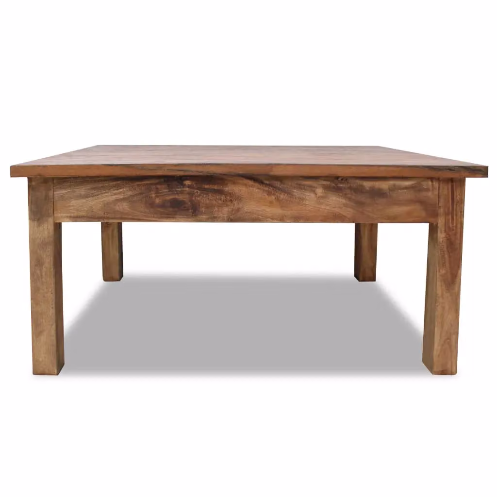 Berkfield Home Solid Reclaimed Wood Coffee Table in Brown, W: 98 cm, D: 73 cm, H: 45 cm – 2