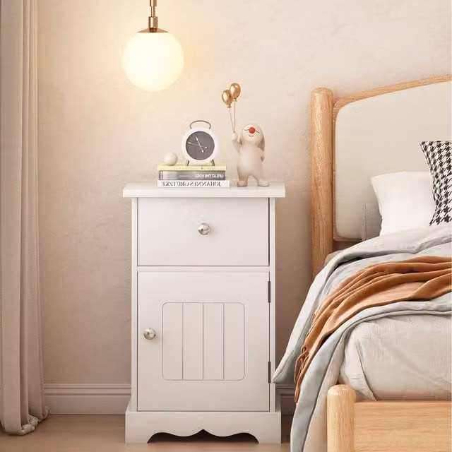 HMD Bedside Table in White