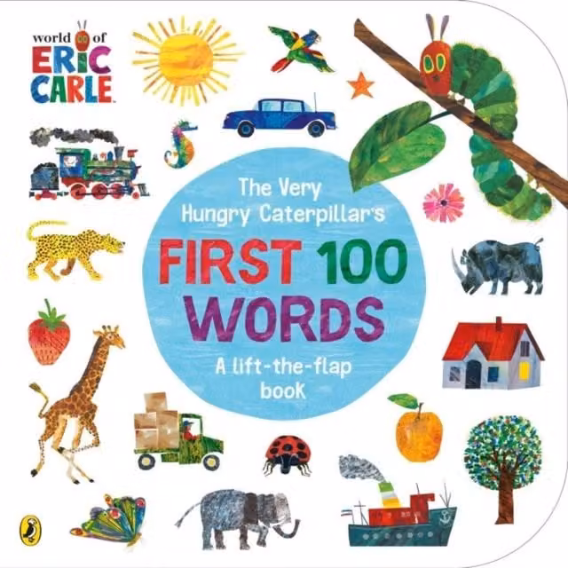Eric Carle The Very Hungry Caterpillar's First 100 Words Multicolour Cardboard Board Book