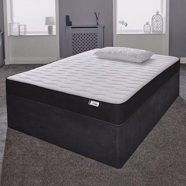 eXtreme Comfort Ltd 18cm Hybrid Memory Foam Spring Mattress with CoolTouch Cover in Black, Small Single – 1