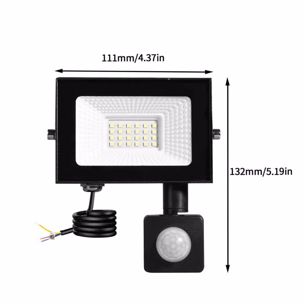 Kelvenix Outdoor LED PIR Motion Sensor Floodlight in Black – 2