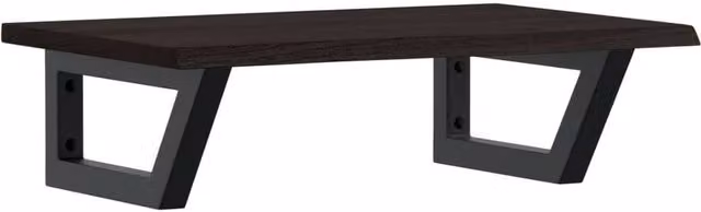 Berkfield Home Wall Mounted Basin Shelf in Brown Oak and Steel