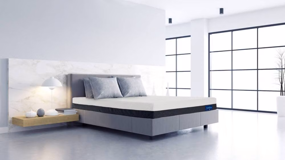 Bedzonline Hybrid Memory Foam and Pocket Spring Mattress in Grey, 2FT6 Small Single, W/D/H: 75 x 190 cm – 3
