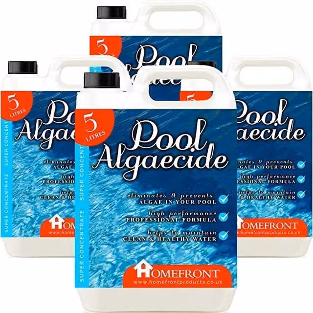 Homefront Pool Algaecide Liquid for Pools, Hot Tubs and Spas, 20 l