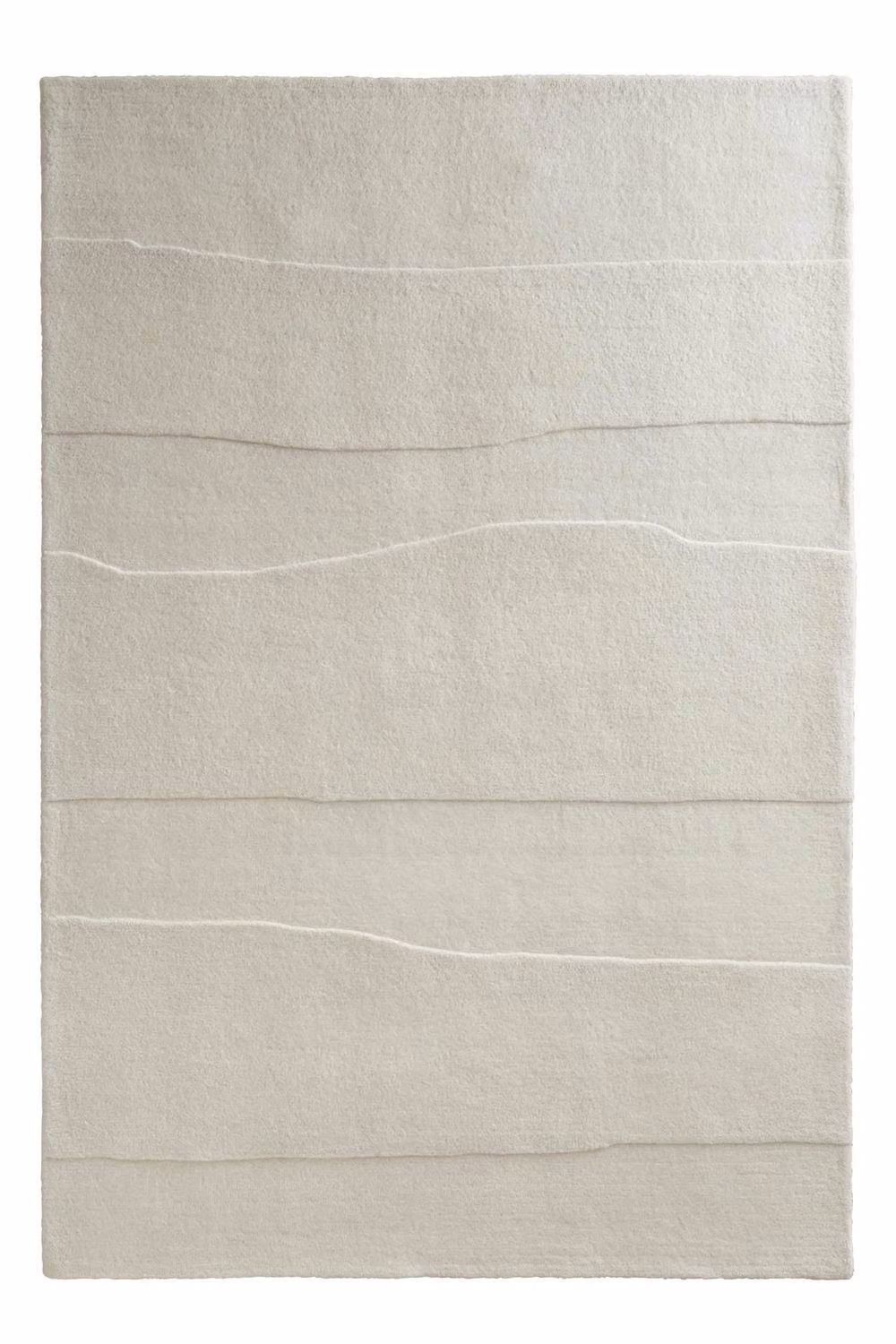 Origins Sculptured Rock Cream Abstract Hand Tufted Rug in Beige, W: 230 cm, D: 160 cm – 2