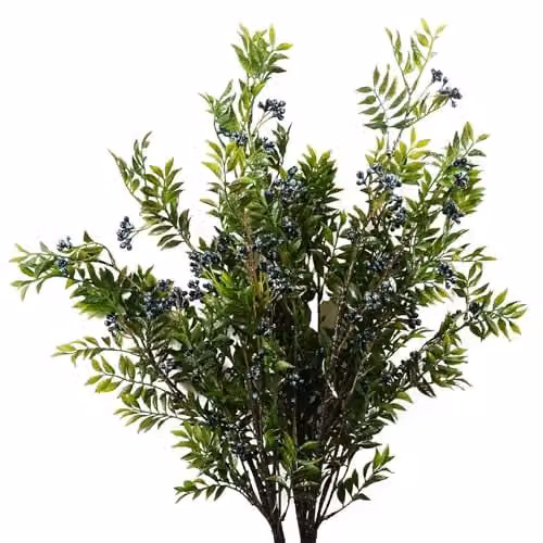 Leaf Design Blue and Green Artificial Floral Plant, Height: 70 cm – 1