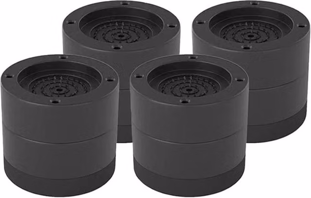 EONLION 4-Piece Round Bed Risers Leg Lifts in Black – 1