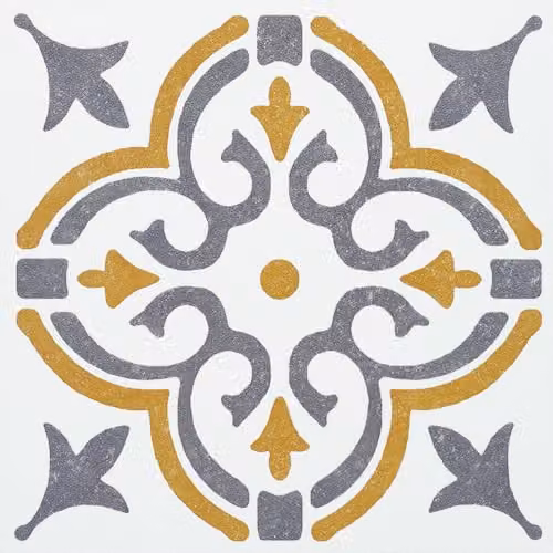 d-c-fix Jamila Gold Geometric Self-Adhesive Tile Stickers, Set of 6, 15 x 15 cm