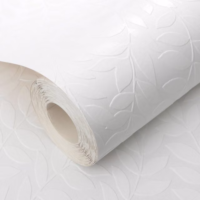 Erismann Botanical Floral Paintable Wallpaper in White